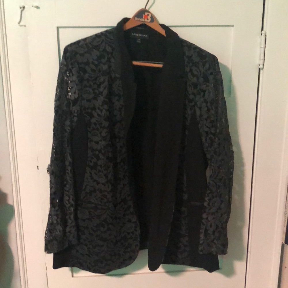 Black Size 28 Lane Bryant Blazer